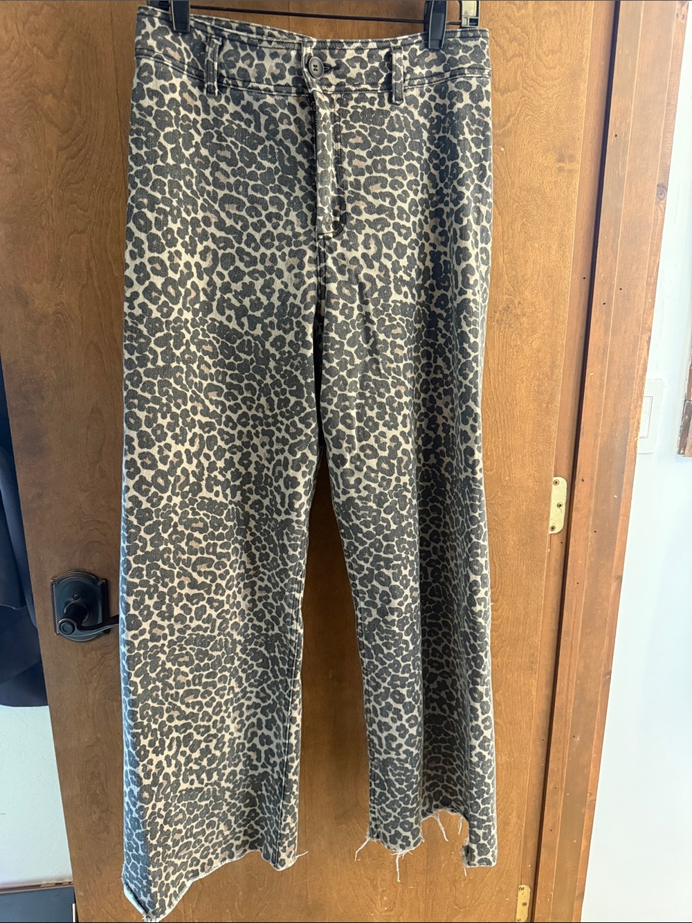 Leopard Print Straight-Leg jeans - Neutral